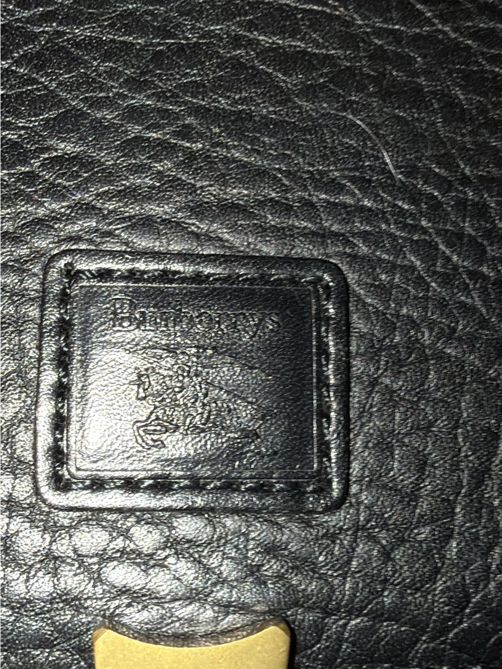 Authenticated card included with this Vintage Burberrys clutch black leather - Picture 6 of 16